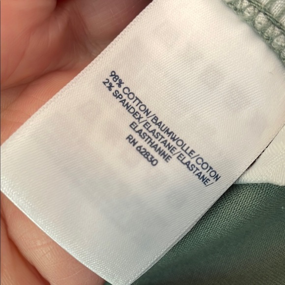 Lands' End Womens 16 Green Chino Ankle Pants Classic Style - Picture 3 of 7